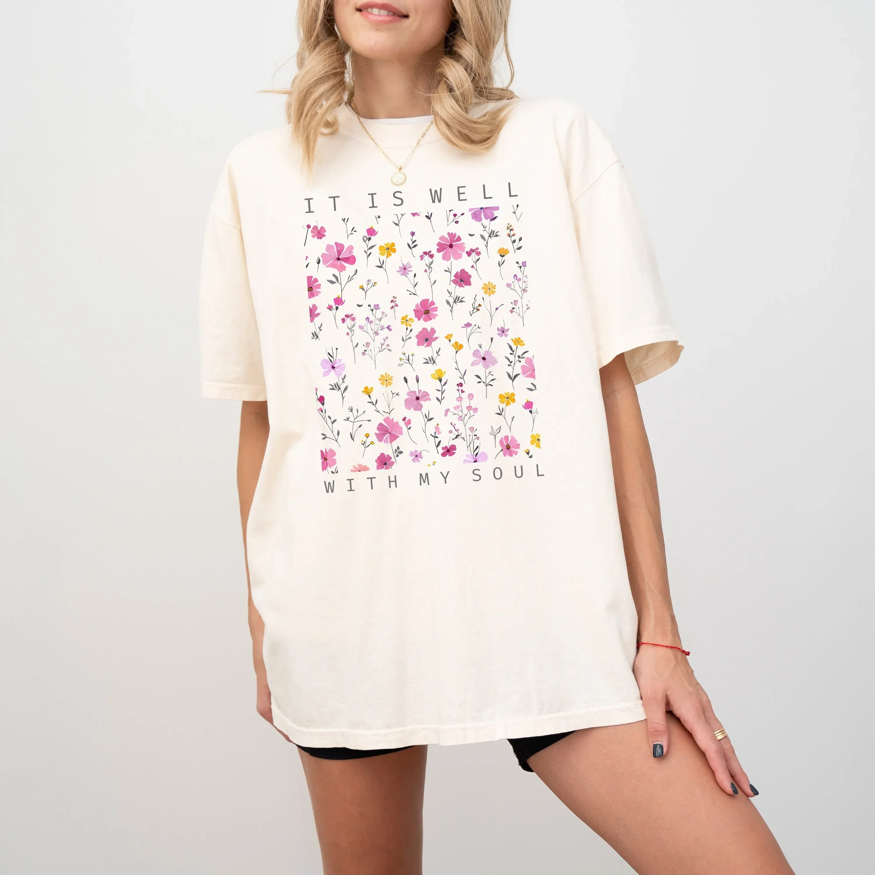 It Is Well With My Soul  T Shirt Faith Mental Health Positivity Inspirational
