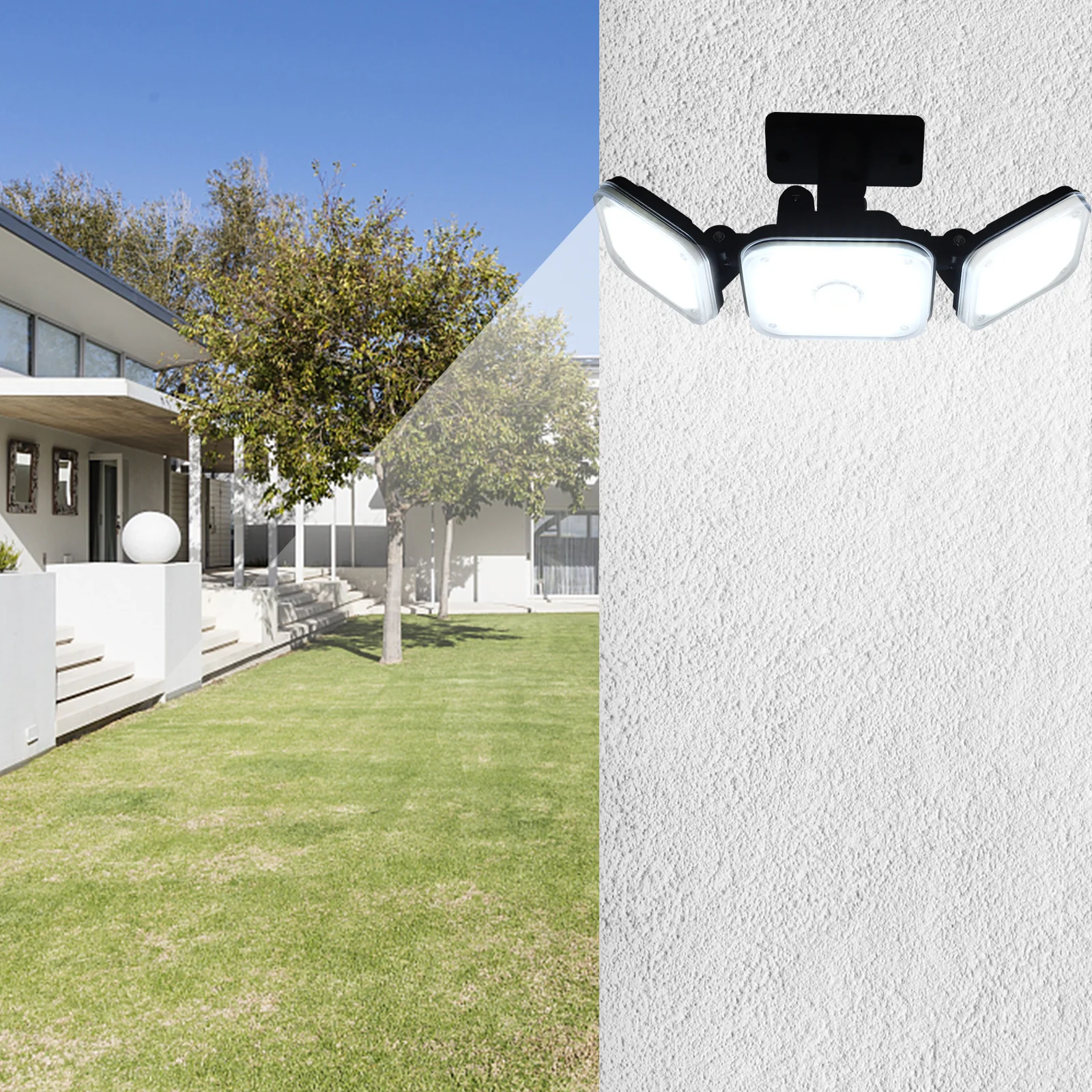 

1Set Solar Wall-Mounted Road Lamp Energy-Saving Waterproof Outdoor Light for Courtyard Patio Garden LED Induction Lamp