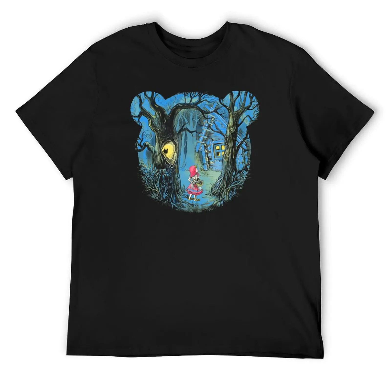 

Girl and the bear T-Shirt Short sleeve tee graphic t shirt vintage workout shirts for men