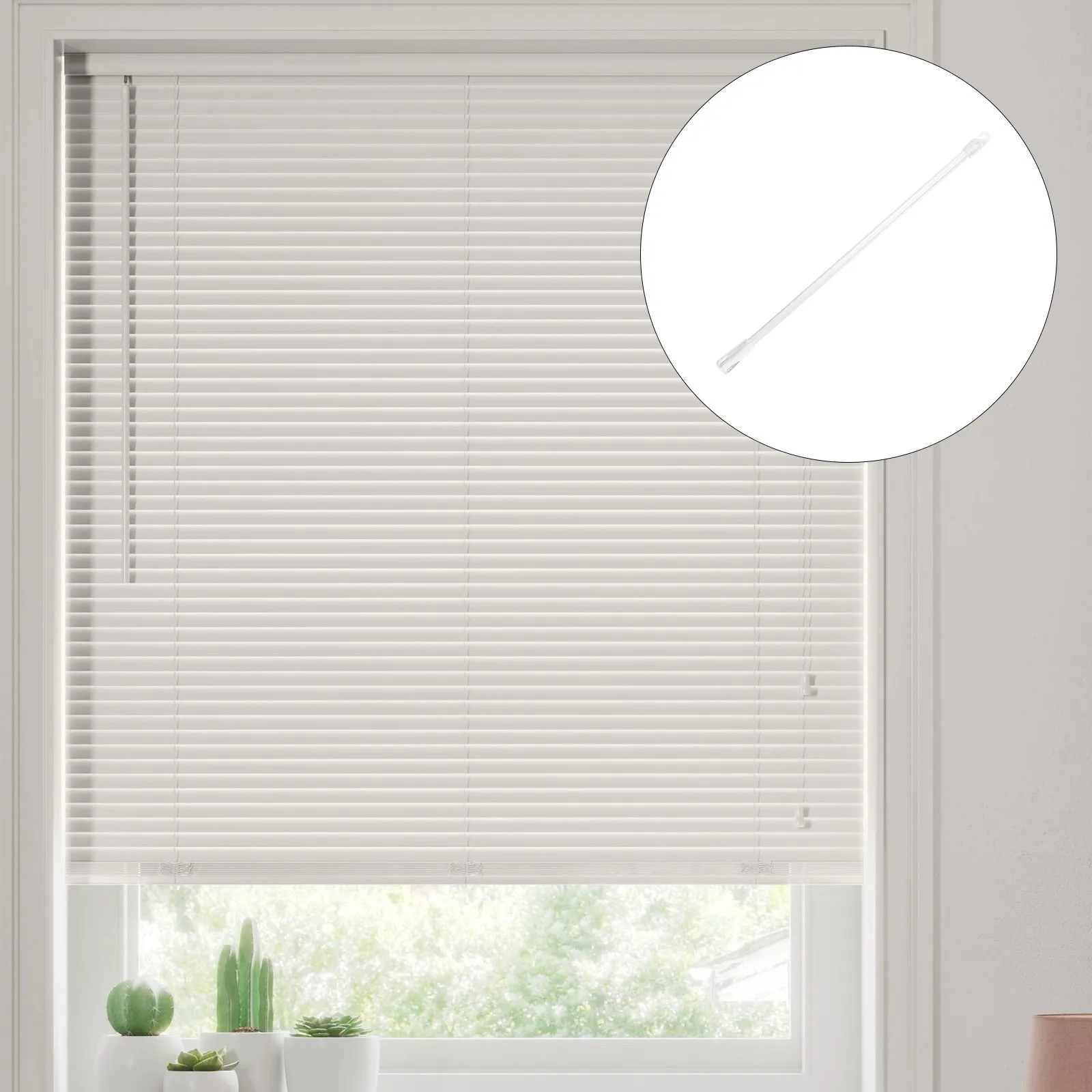 

30Cm Acrylic Vertical Blind Wand Clear Long Plastic Opener Stick Tilt Rod Replacement Parts Curtain Accessories For Office Home