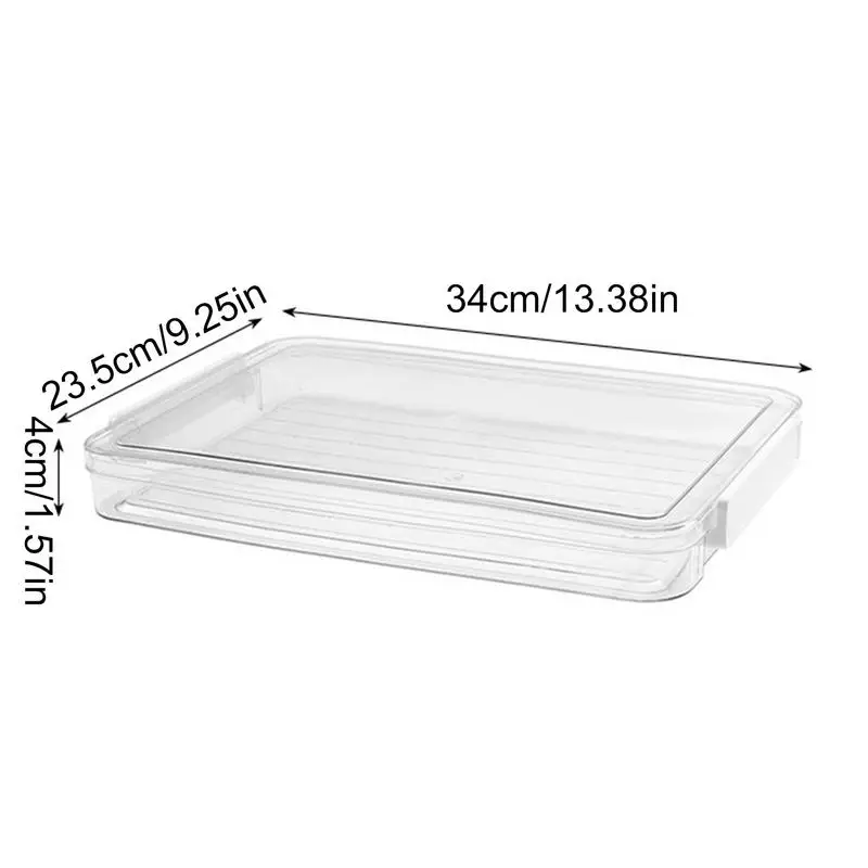 A4 Storage Box Stackable A4 Paper Clear Organizer Box Tabletop Drawer Sturdy Bin For Notebook Certificate Document Photograph