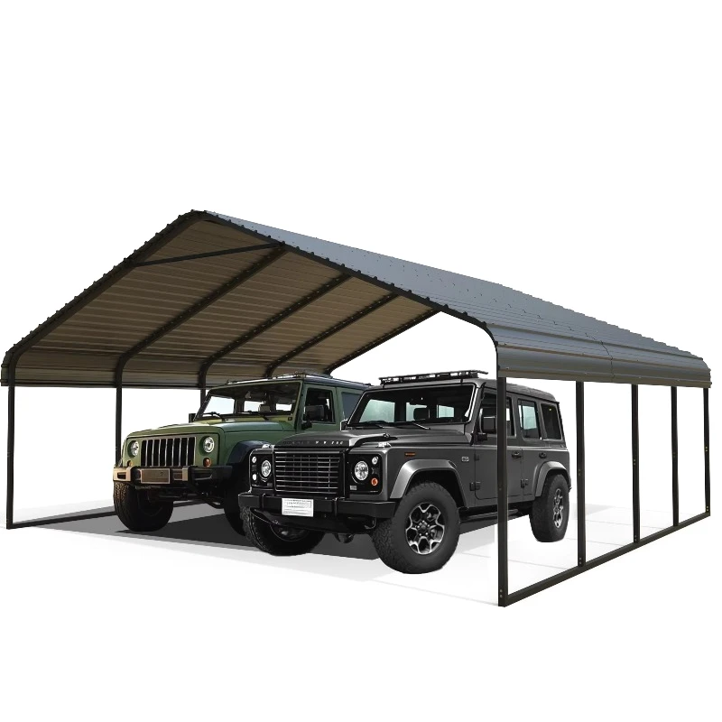 

Factory-made Carports Metal-framed Carports for Patios and Farms with Canopies Suitable for Outdoor Parking.