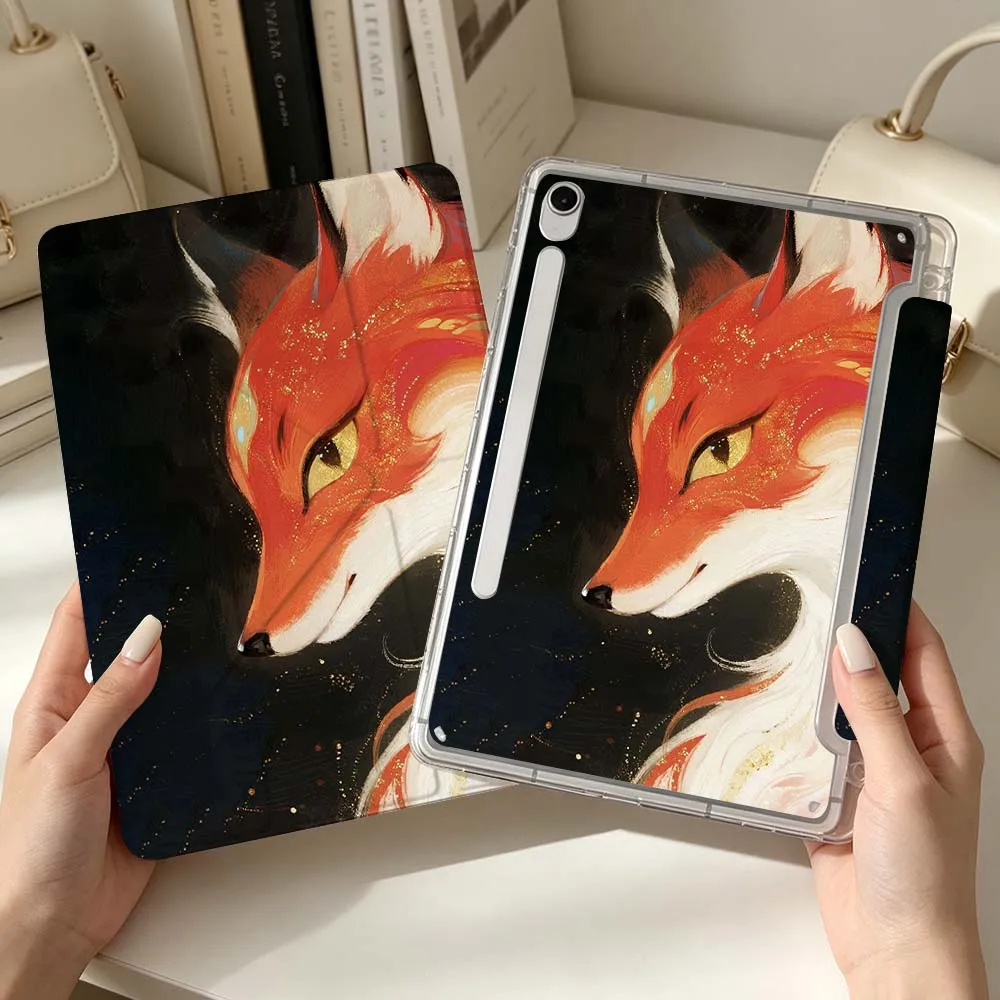 Red Fox Aesthetics For Samsung Galaxy Tab S6 S7 S8 S9 S10 A8 A9 A11 Lite FE Plus 3Y Tablet Case Soft