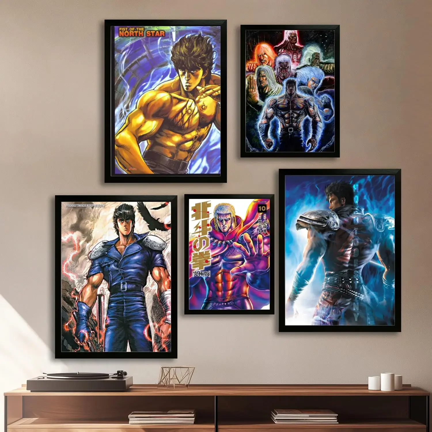 hokuto no ken Canvas Art Poster and Wall Art Picture Print, Modern Family Bedroom Decor Posters,Decorative painting