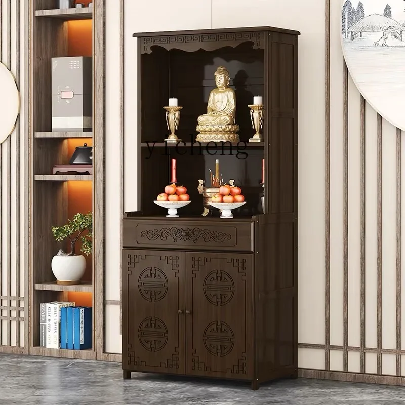 HSN Buddhist shrine stand cabinet, God of Wealth cabinet, household Buddha statue, Guan Gong Bodhisattva worship altar cabinet