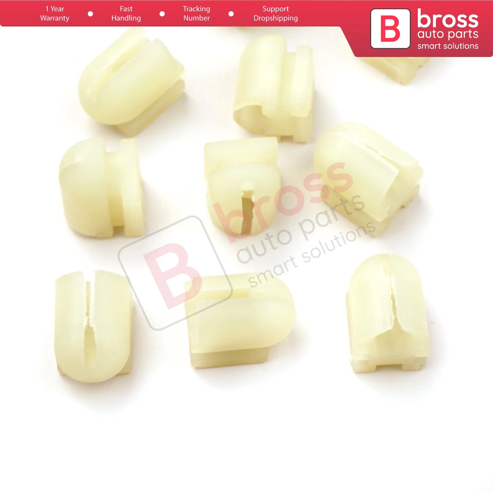 Bross Auto Parts BCP010 10 Pieces Cable End Rope Dowel for Window Regulator Winder Mechanism Type BCP010 Fast Handling