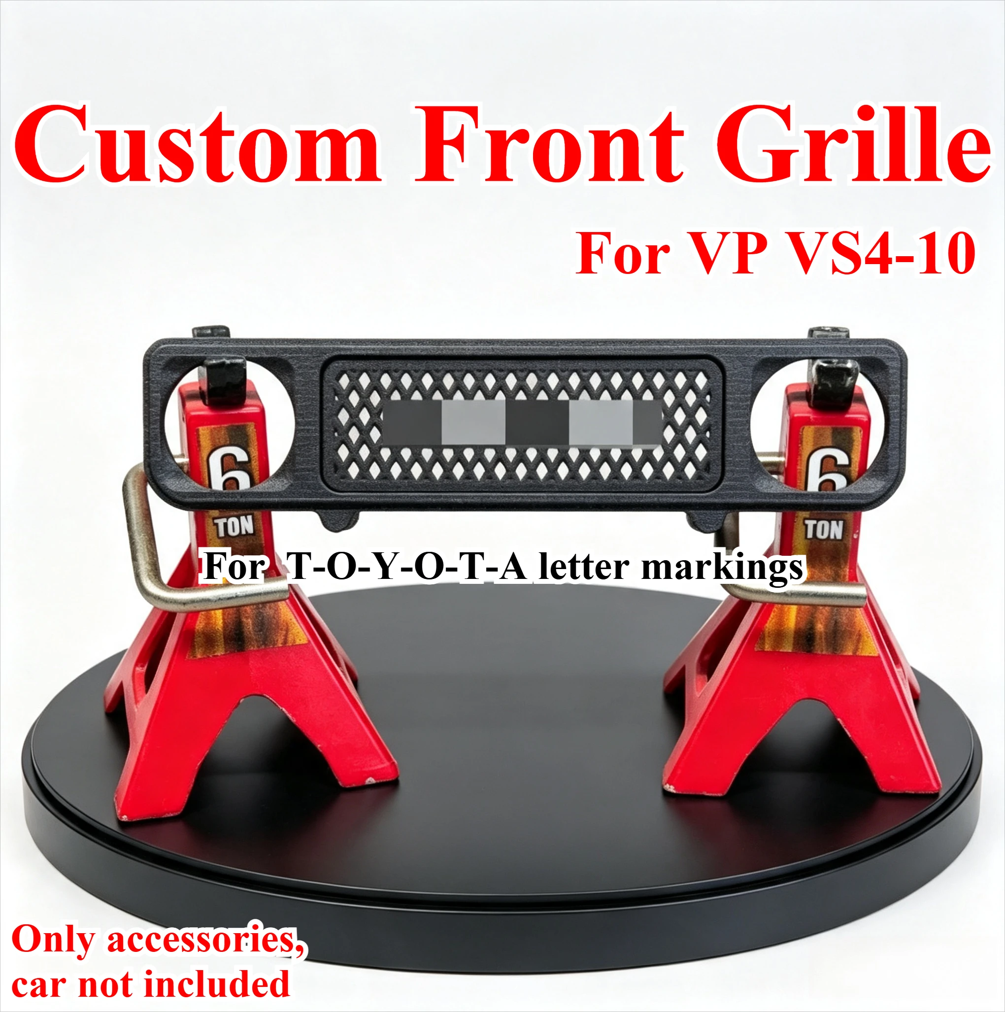 1/10 RC Rock Crawler Custom Simulated Front Grille Radiator Shroud For VP VS4‑10 Phoenix Classic Style Mod Upgrade Accessories