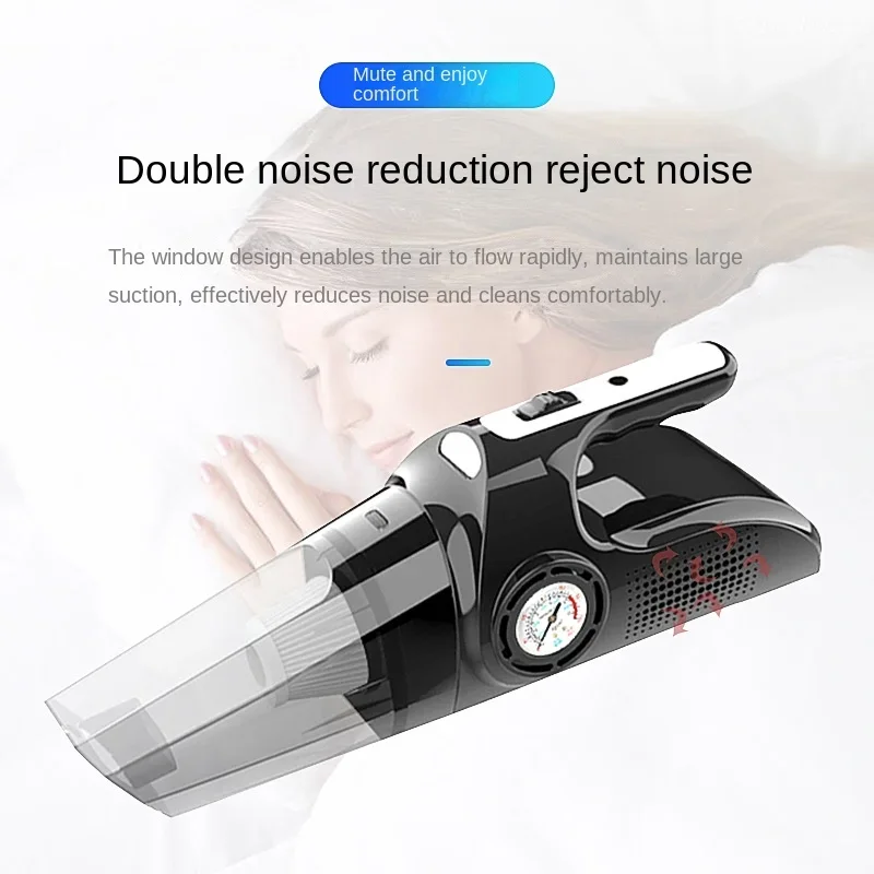 5000PA Wireless Car Vacuum Cleaner Handheld Auto Vacuum Home Car Dual Use Mini Vacuum Cleaner Inflatable Lighting Multifunction