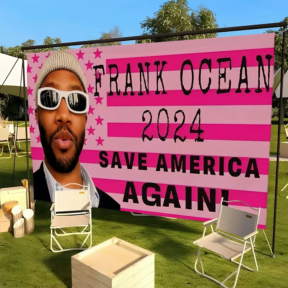 F-Frank O-Ocean Rapper flag For Picnic Party Camping Banner Outdoor Atmosphere Cloth