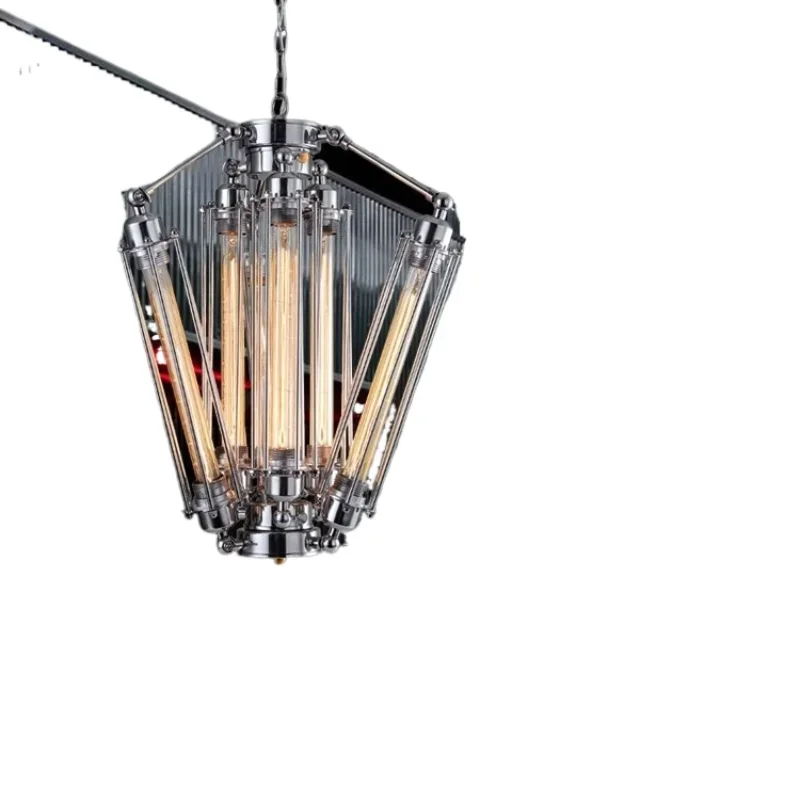 

American country industrial style creative personality restaurant bar counter cafe retro nostalgic wrought iron small iron cage