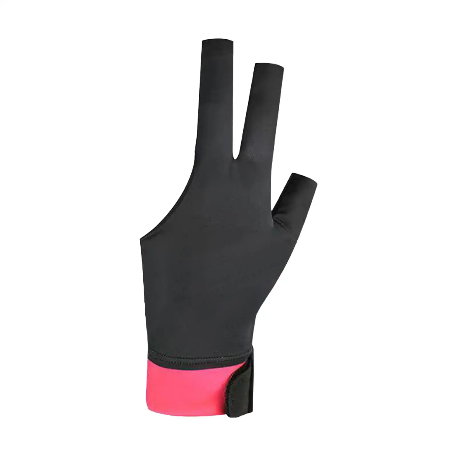 Billiards Glove 3-Finger Anti-Slip Sports Accessories Lightweight Pool Glove For Women For Adults Men Beginner Hall Tournament