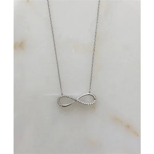 Goya Cubic Zirconia Infinity Necklace