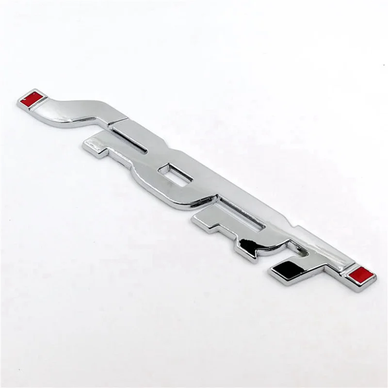 3X SPORT Logo Emblem Car Trunk Fender Badge 3D Sticker Metal Decal Accessory Silver
