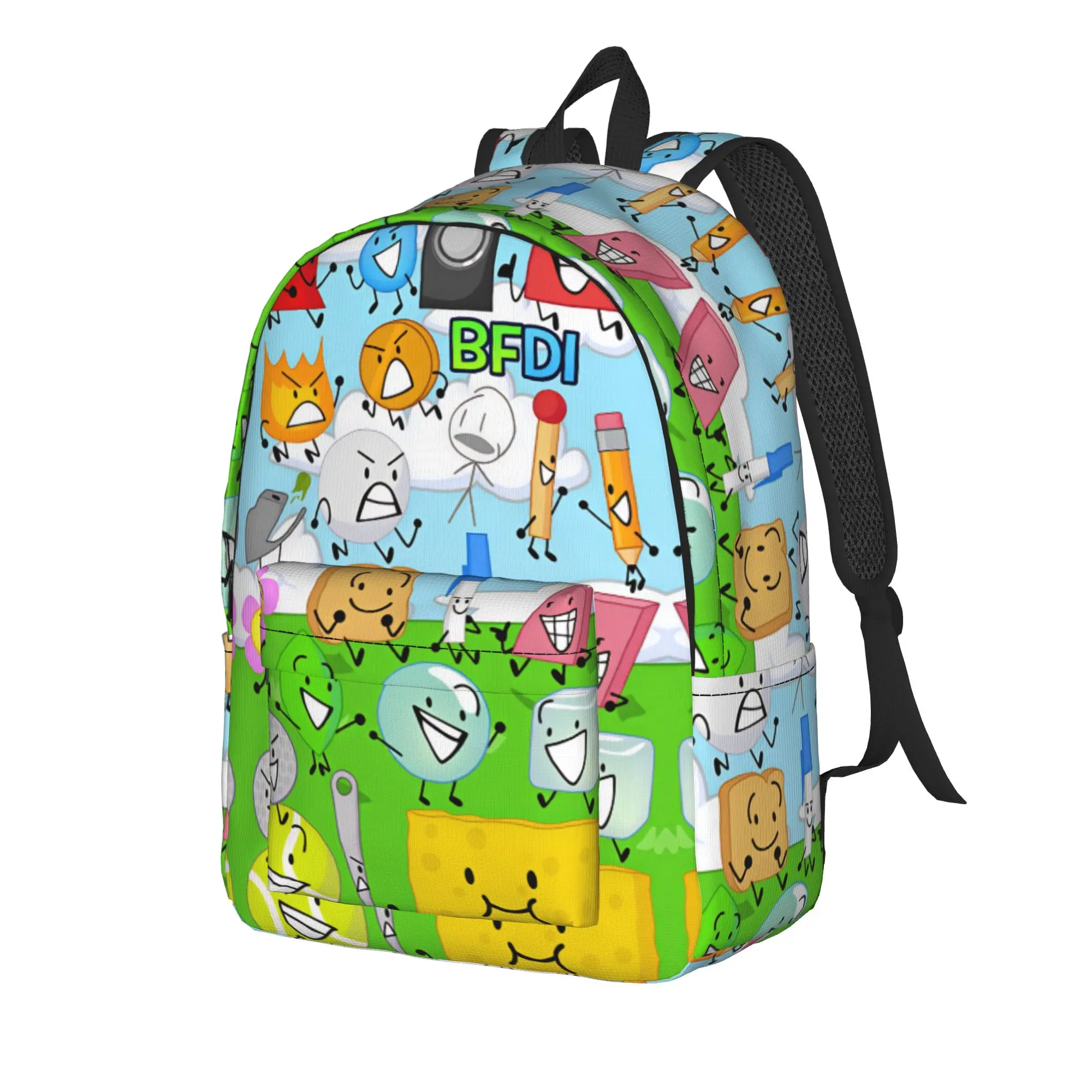 BFDI Backpack  University Backpacks Unisex High Quality Durable School Bags Kawaii Rucksack