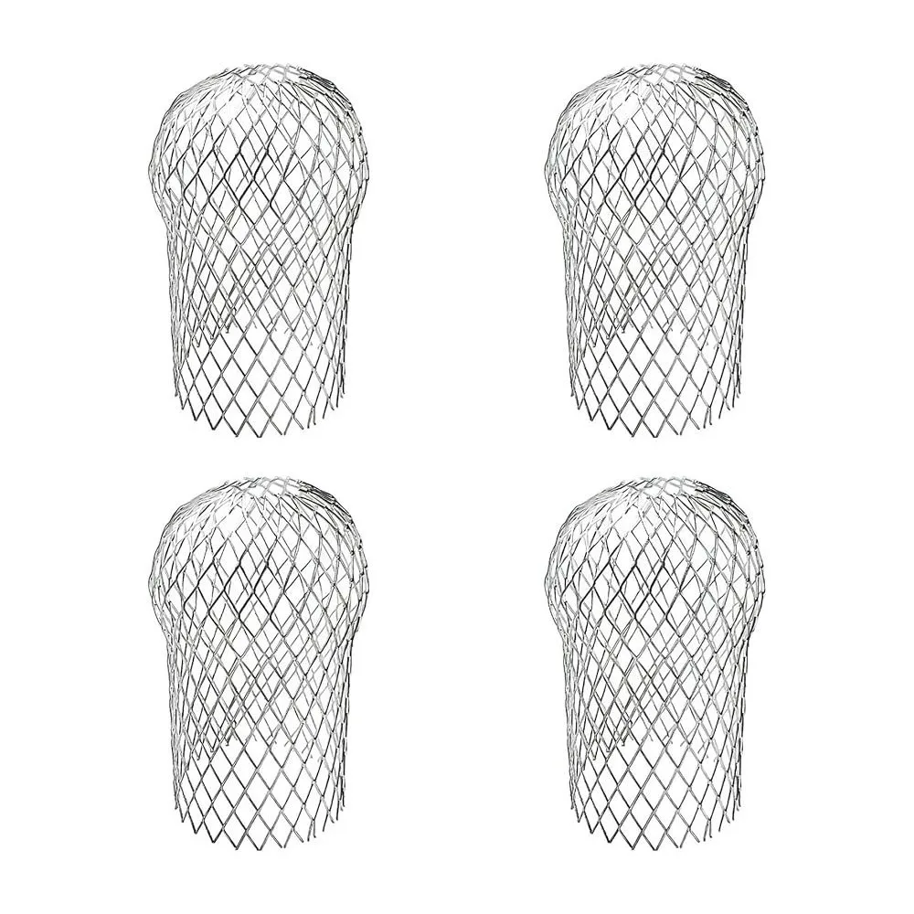 

4 шт., расширяющийся алюминиевый желобный фильтр, серебряный складной экран, сливной фильтр для пола, сетчатый нержавеющий карниз, дренажная труба для крыши