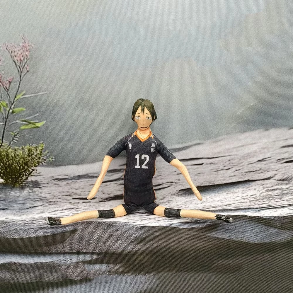Anime Haikyuu Hinata Shoyo Kozume Kenma Cosplay Baumwolle Puppe Eisendraht Skelett Twistable Abstrakte Cartoon Figur Lustige Puppen – Detail 6