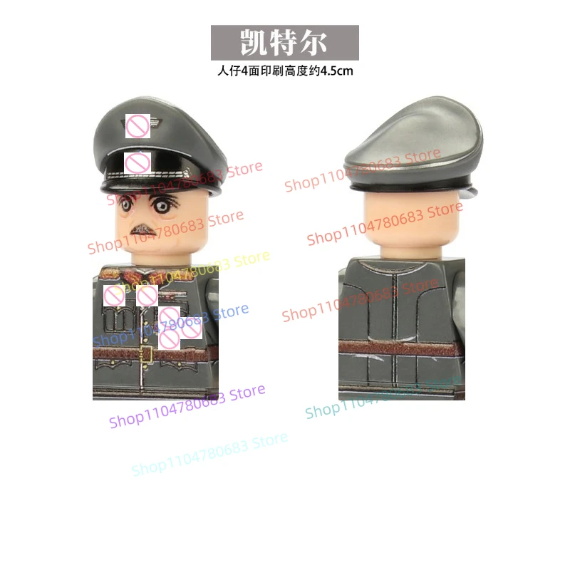 

MOC New Military Building Block Doll Mini Doll German Field Marshal Toy Gift Ornaments Collection