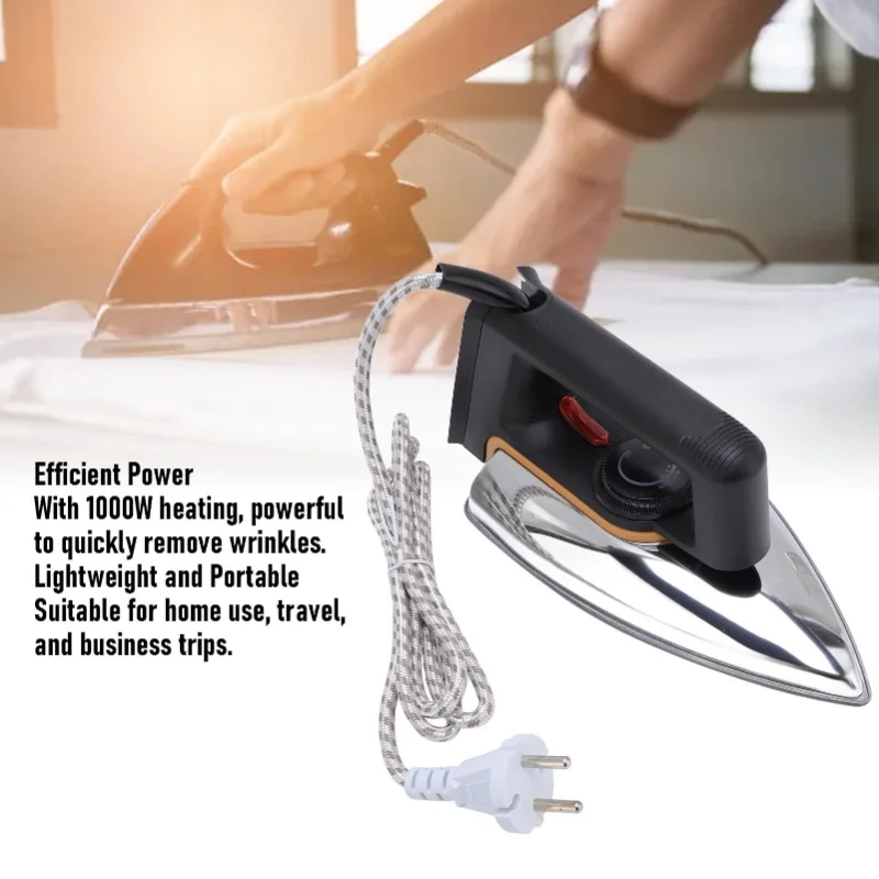 1000W  Handheld Clothes Iron Multifunctional Adjustable Temperature Portable Small Ironing Machine for Home Travel EU Plug 220V