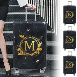 Luggage Cover Thick Elastic Luggage Protective Covers Print Wreath Series  for 18-32 Inch Suitcase Covers Travel Accessories