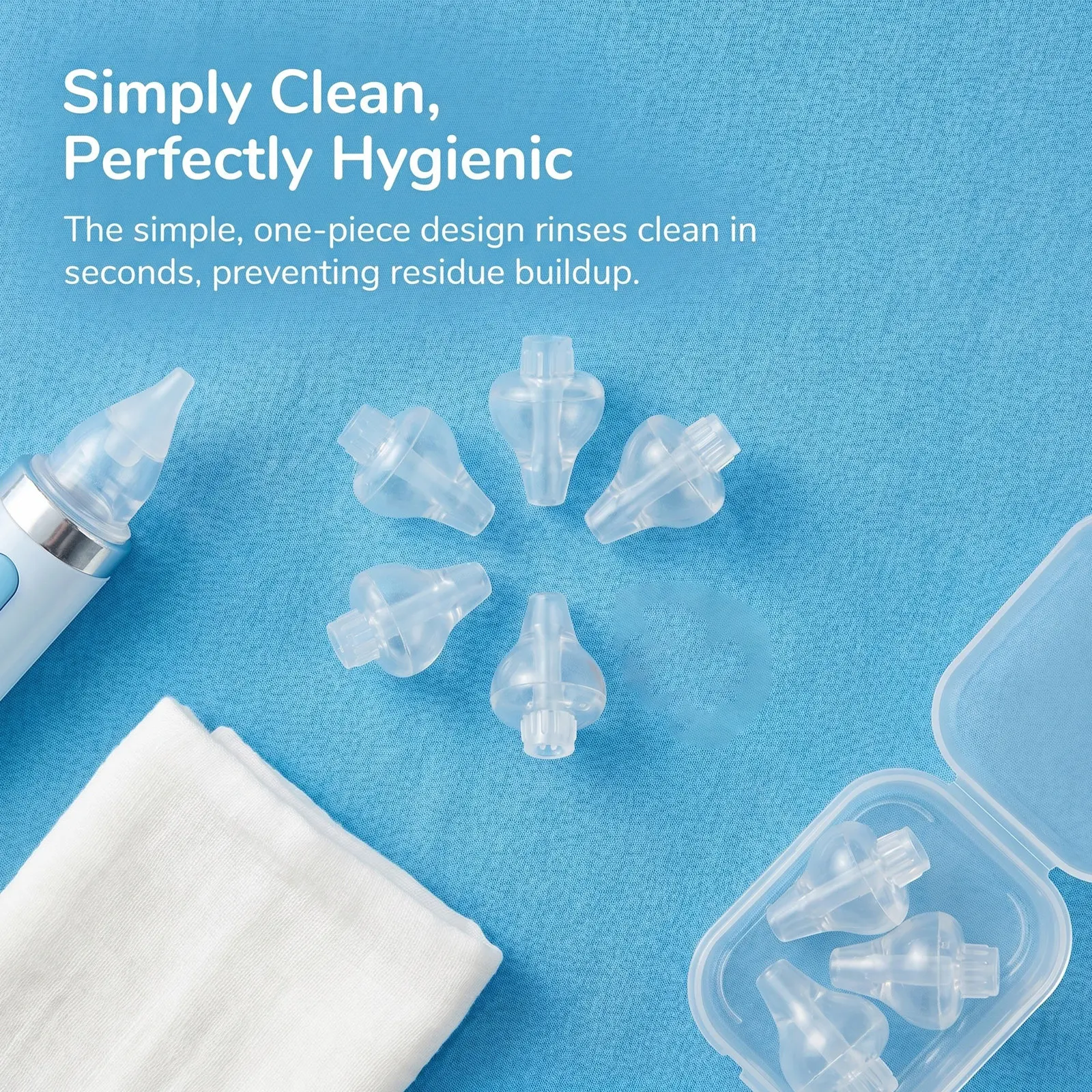 10Pcs Silicone Nasal Cleaning Tips for Babies and Kids Soft Nose Cleaner Replacement Accessories