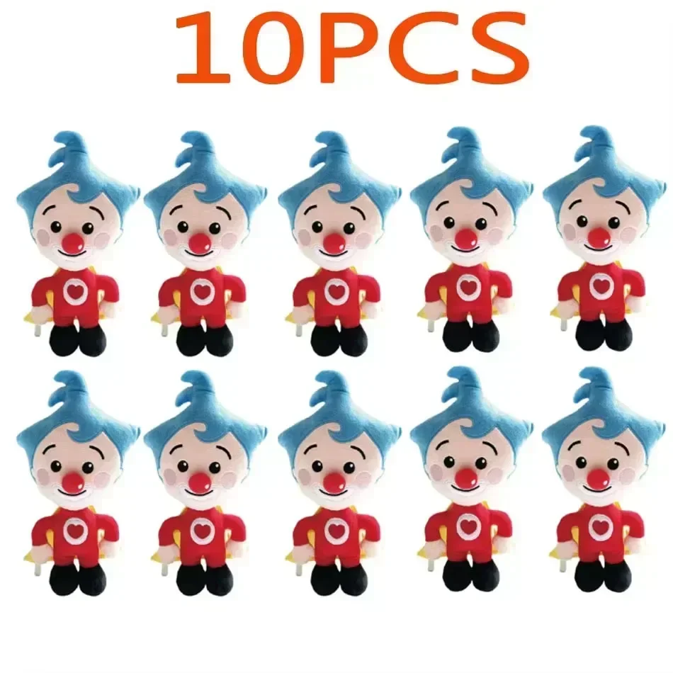 

025Plim 10PClown Plush Toy Doll Kawaii Cartoon Anime stuffed Plush Toys Doll Soft Clown Plush Toy Birthday Gift For Kid Children