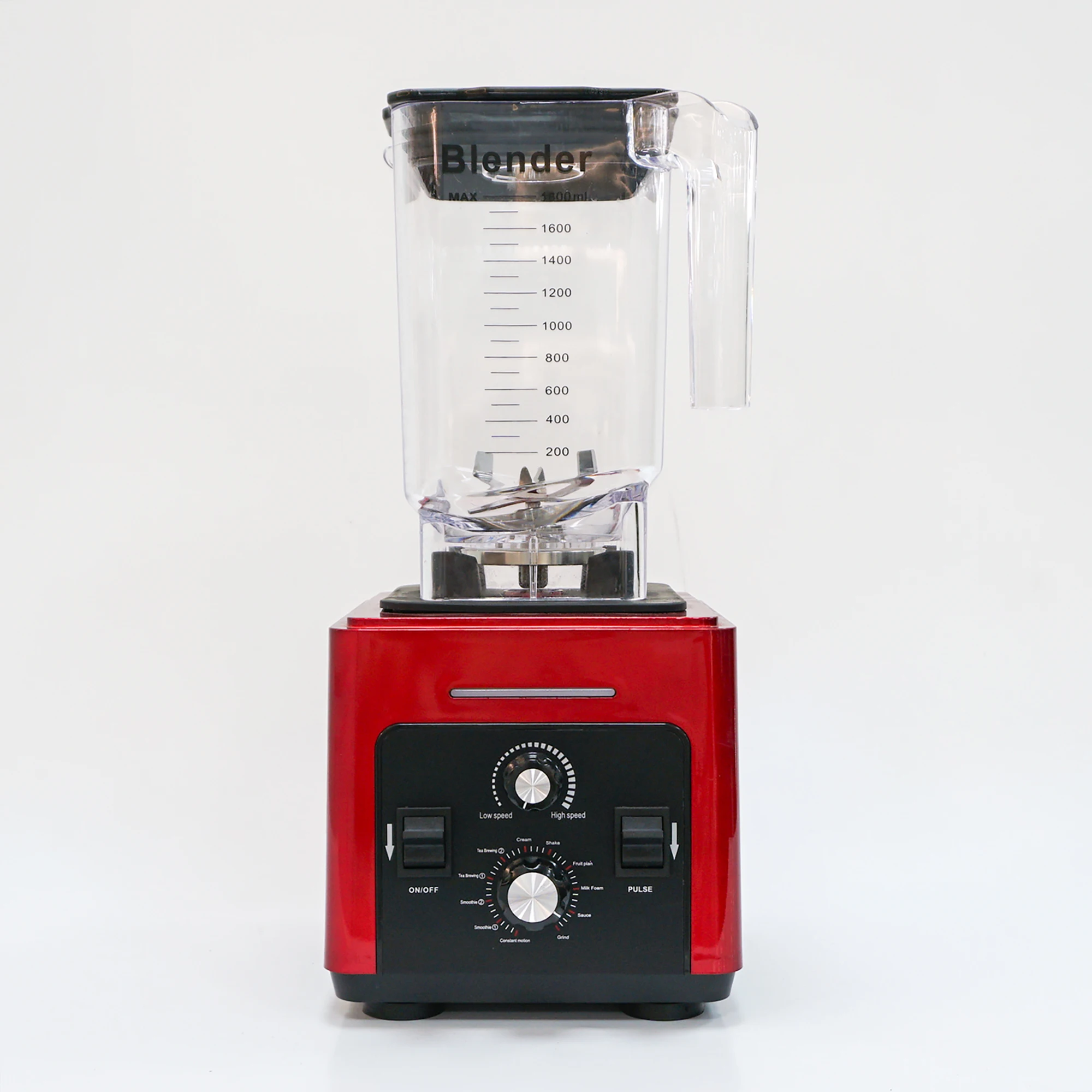 Red Commercial Silent Blender 1.8L Commercial ANS-C280B 220V Professional Soundproof Blender