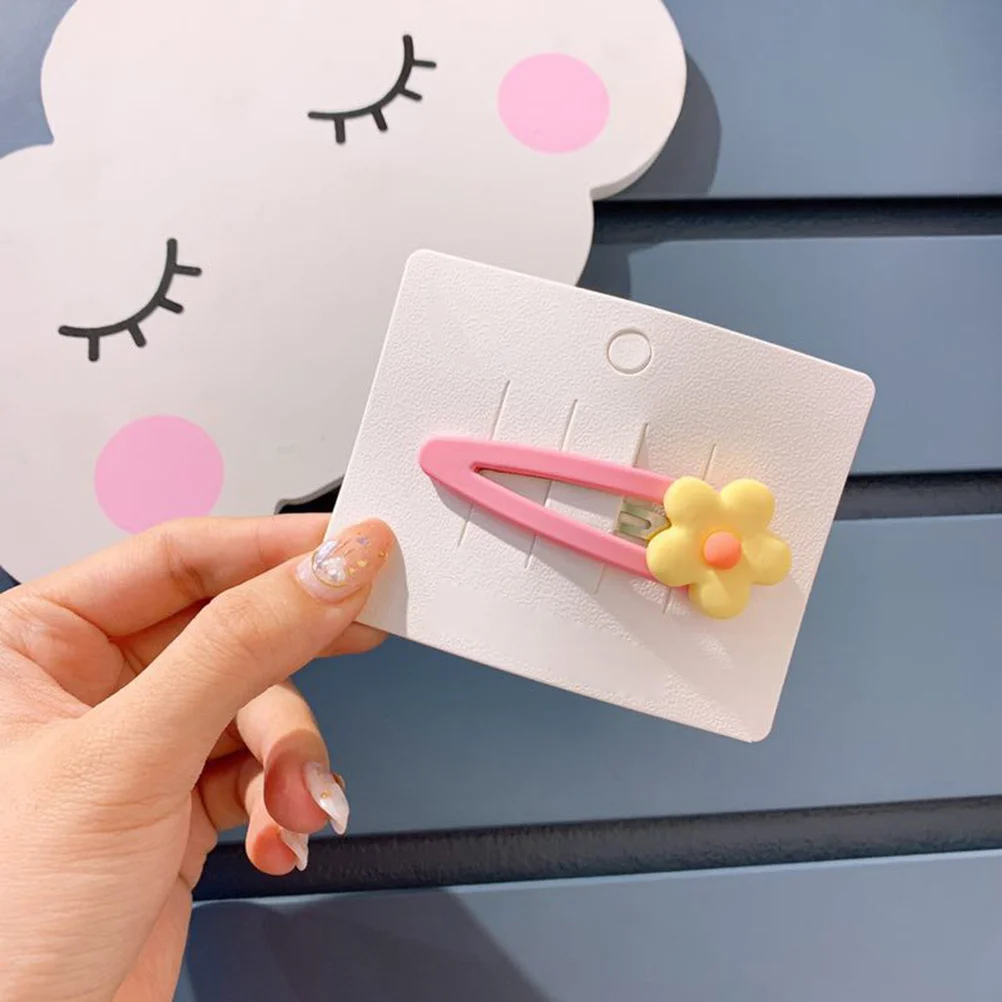 

6pcs Flower Clip Candy Color Elegant Design Non-Slip Grip Hair Accessories For Girls Women Fashion Barrettes Baby Hair Clips