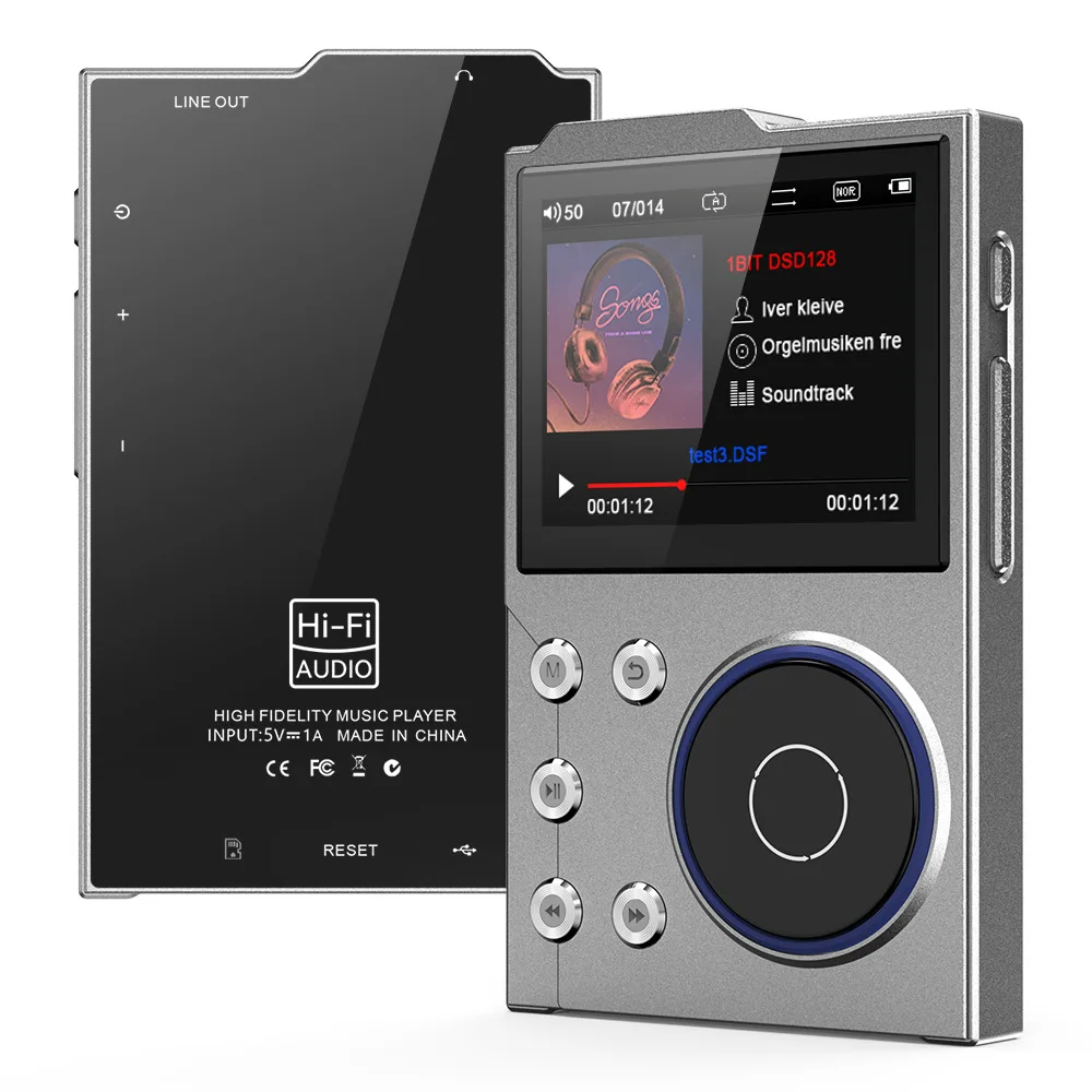 

HiFi MP3 Player 64GB 2.4 Inch Lossless DSD High Definition Portable Digital Audio Music Player For Walkman Supports Up to 128GB