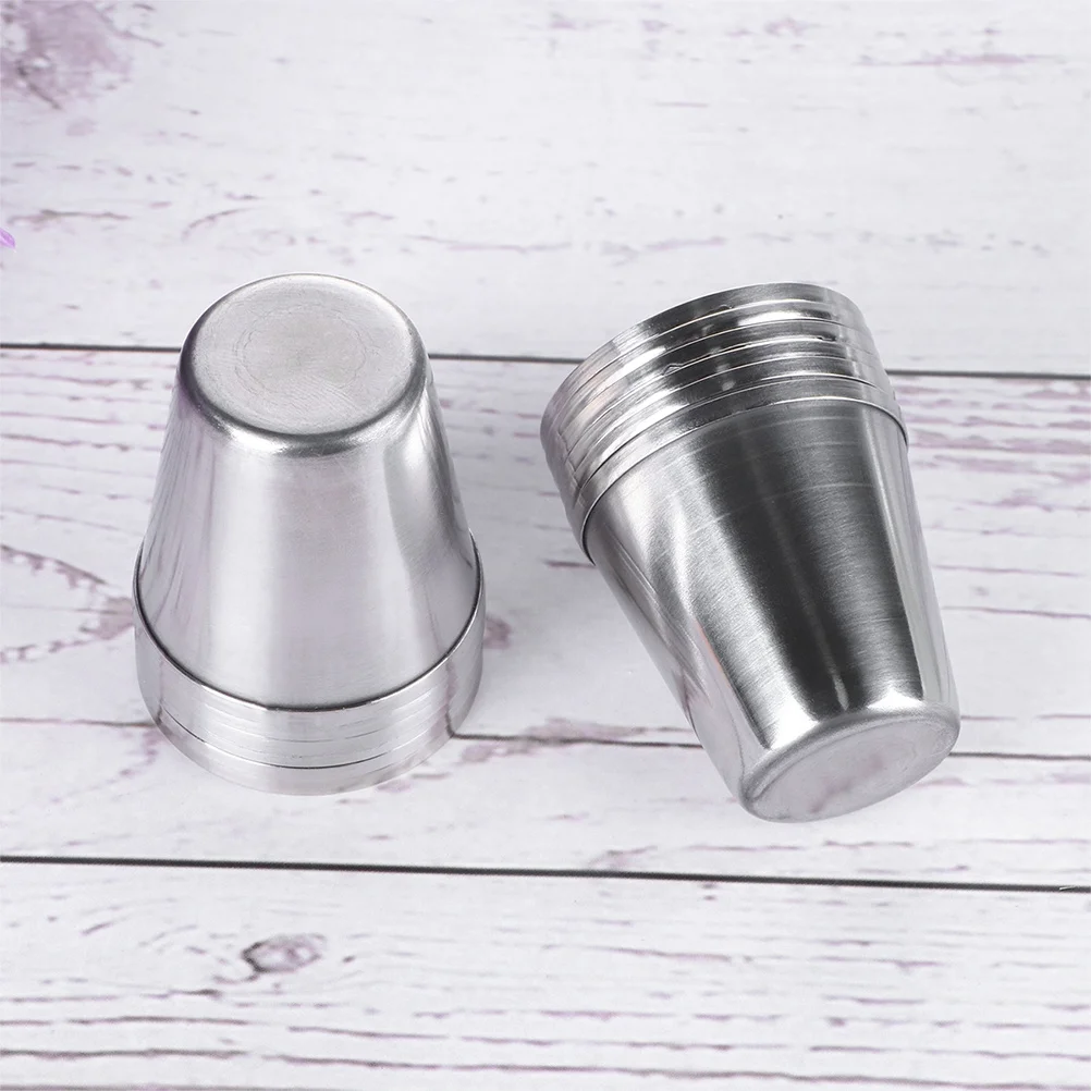 

5Pcs Stainless Steel Sauce Cups Round Dipping Containers Ideal for Hot Pot Barbecue Condiment Portion Cups for Banquets