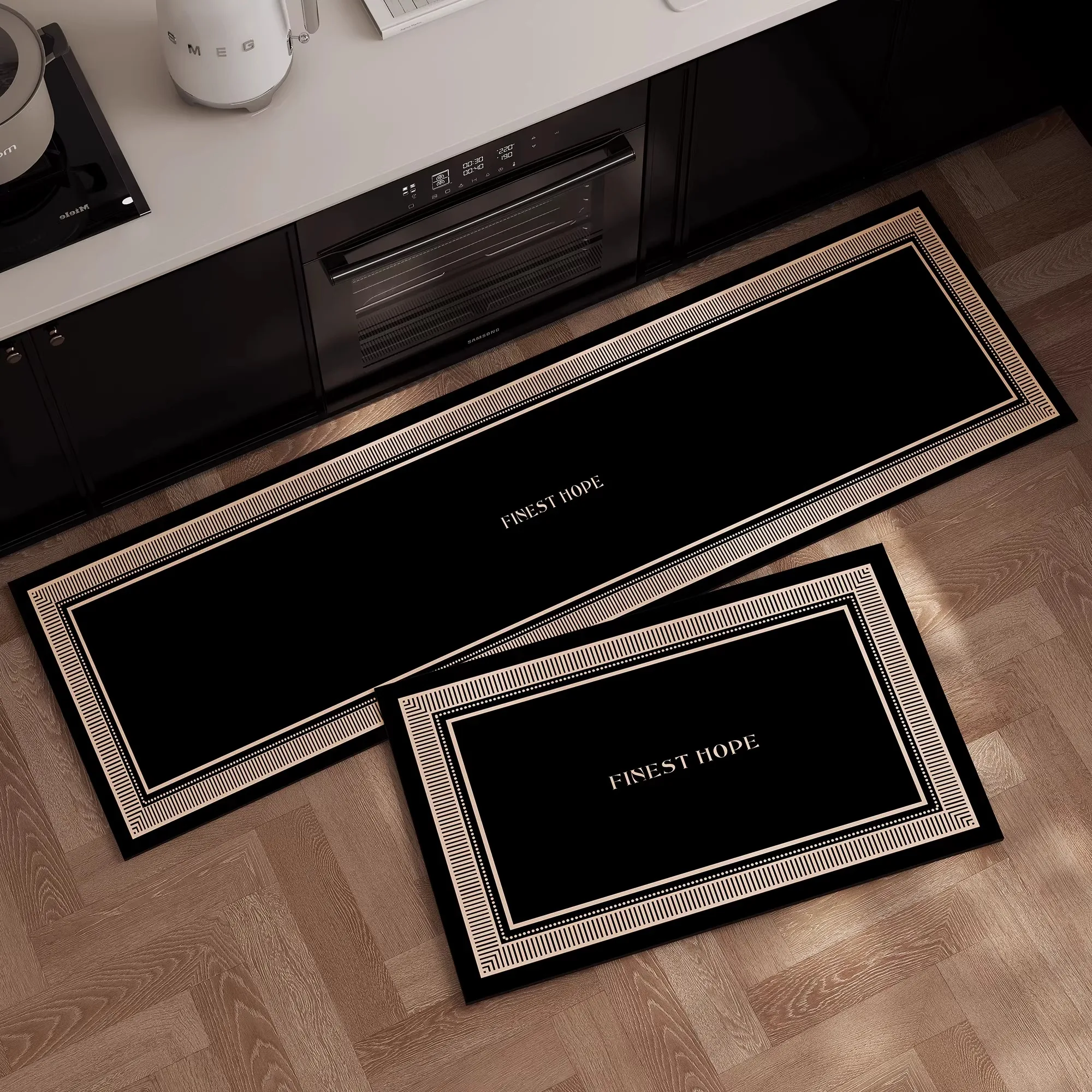 

Кухонный напольный коврик, водопоглощающий, противоскользящий и устойчивый к пятнам кухонный ковер, коврик для прихожей, ванной комнаты, современный стиль