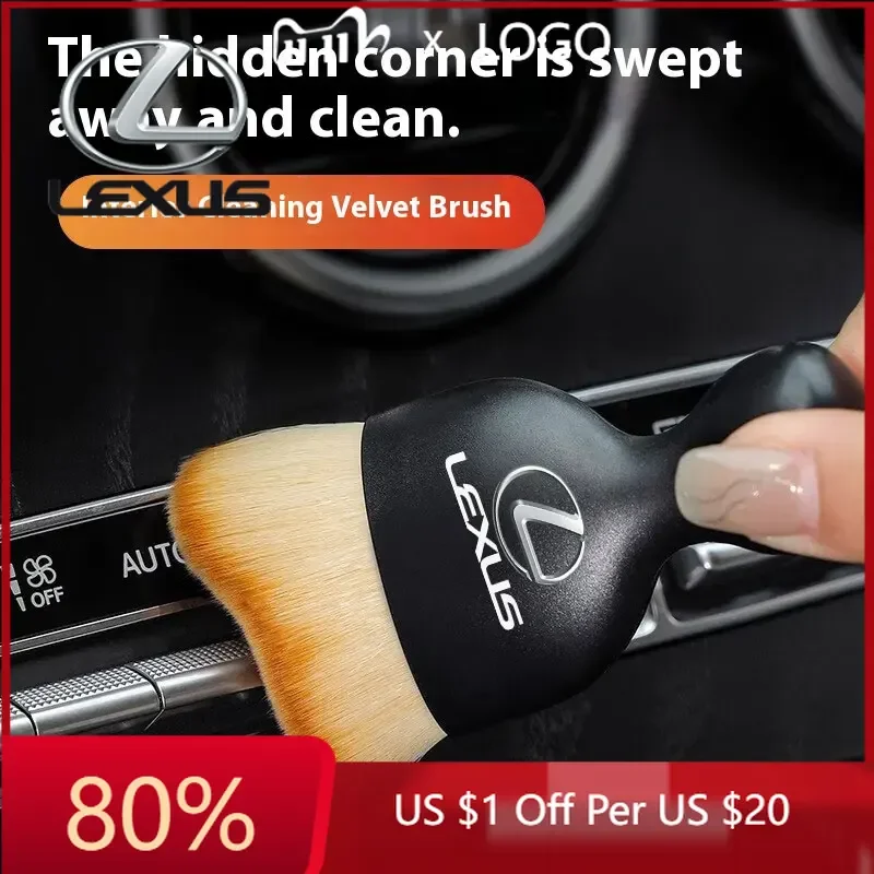

2026 Hot Interior Stickers Car Brush Car Crevice Dust Removal Detailing For Lexus F SPORT ES RX NX LS UX LM LX GX LC RZ IS CT GS
