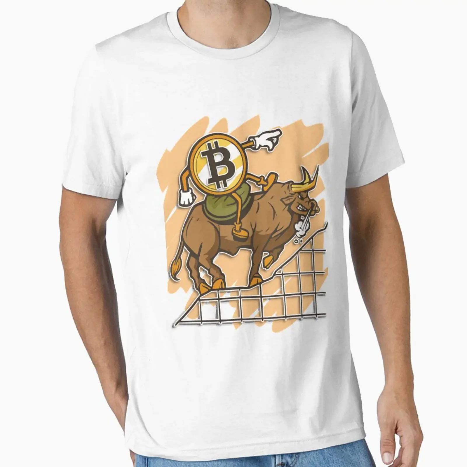 Bitcoin Trader Crypto Asset Bull Trend Hodl LA conception originale Essential T Shirt vintage Washed streetwear homme fashion