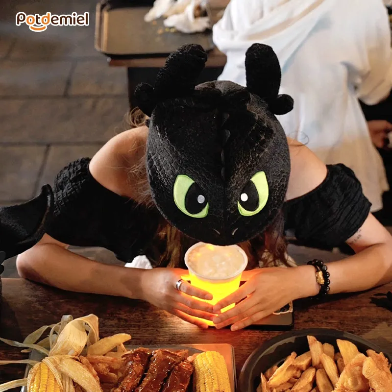 Potdemiel How To Train Your Dragon Plush Beret Cute Fashion Cartoon Personalized Creative Toothless Hat Gift Friend Birthday Toy