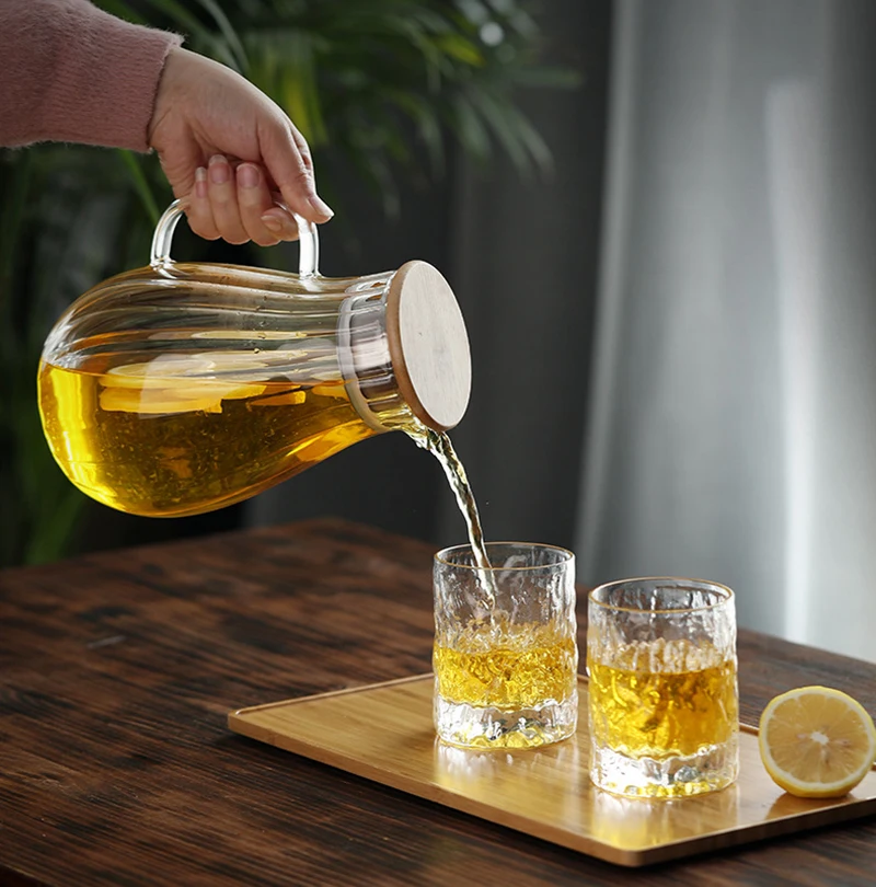 1800ml Glass Kettle High Borosilicate Glass Water Kettle Tea Kettle Boil Water Jug Large Glass Jug lemonade Jug Beverages Jug