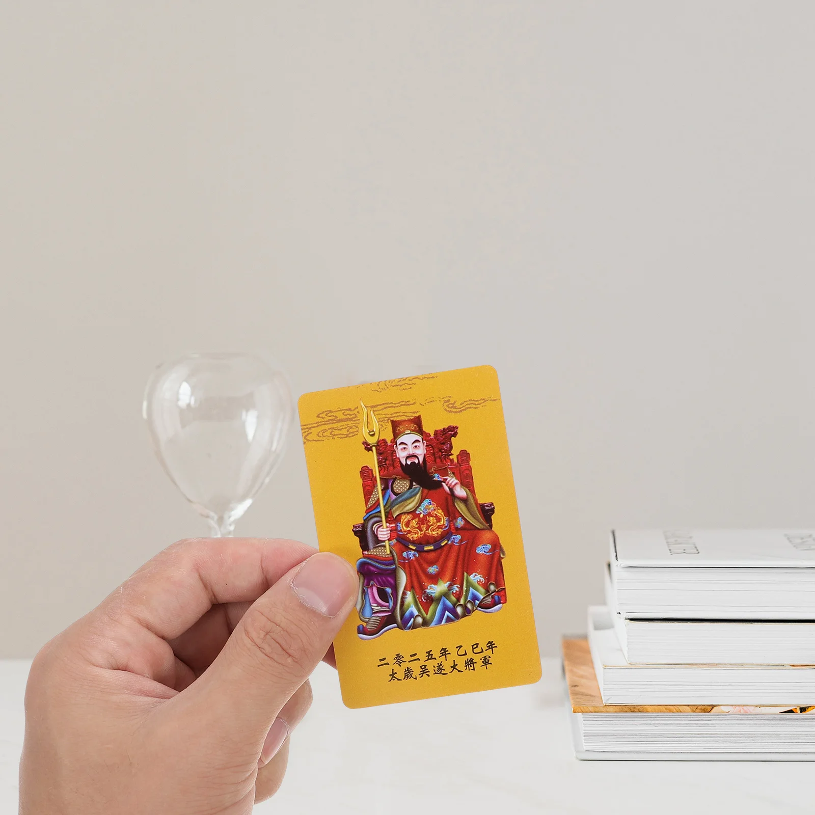 

10pcs Sui Card Auspicious Amulet Chinese The God Of Card New Year Taisui Religious Snake Protection Fortune Peace