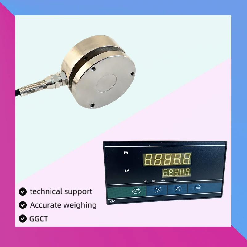 

58mm Planar Diaphragm Weight Sensor Load Cell with Indicator Display Instrument for Education Science Technology Force Scale