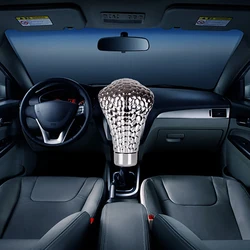 NEW Universal Auto Car Manual Gear Shift Knob Stick Led Eyes Chrome Snake Cool Shift Lever For BMW Toyota Honda Car Goods