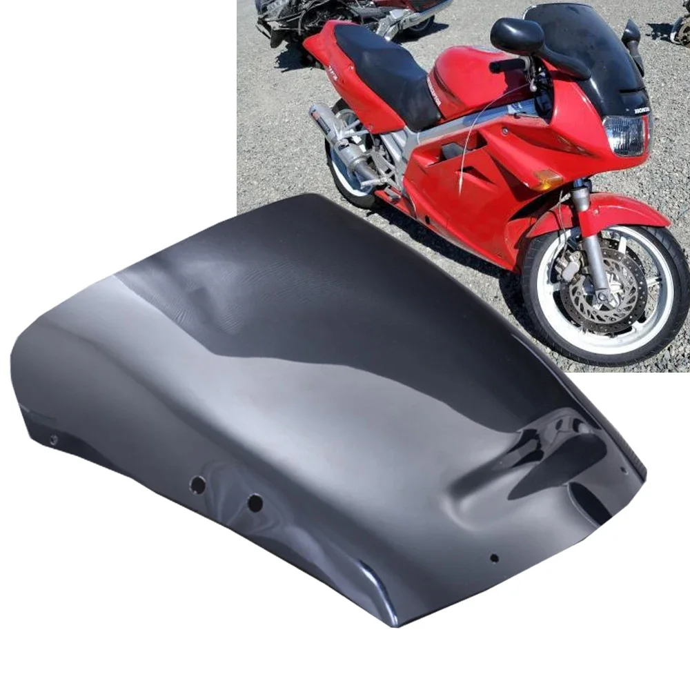 VFR750 Windscreen For Honda VFR750F RC36 Interceptor 750 1990 1991 1992 1993 VFR 750F Windshield Motorcycle Wind Deflector Black