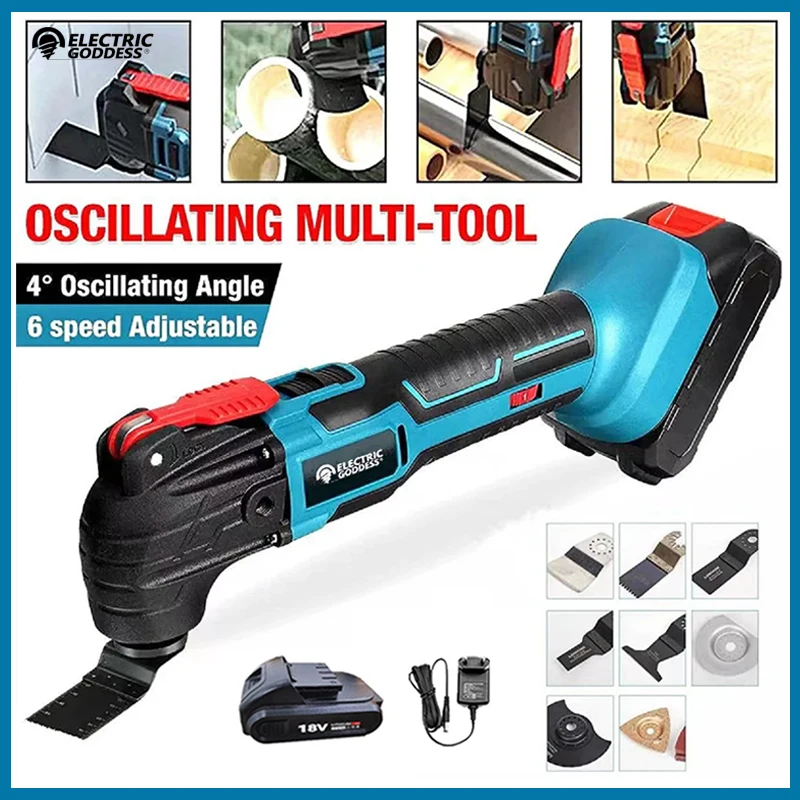 

Electric Goddess Multifunction Oscillating Tools Electric Trimmer Saws Rechargeable Woodworking Tools For Makita 18V Battery