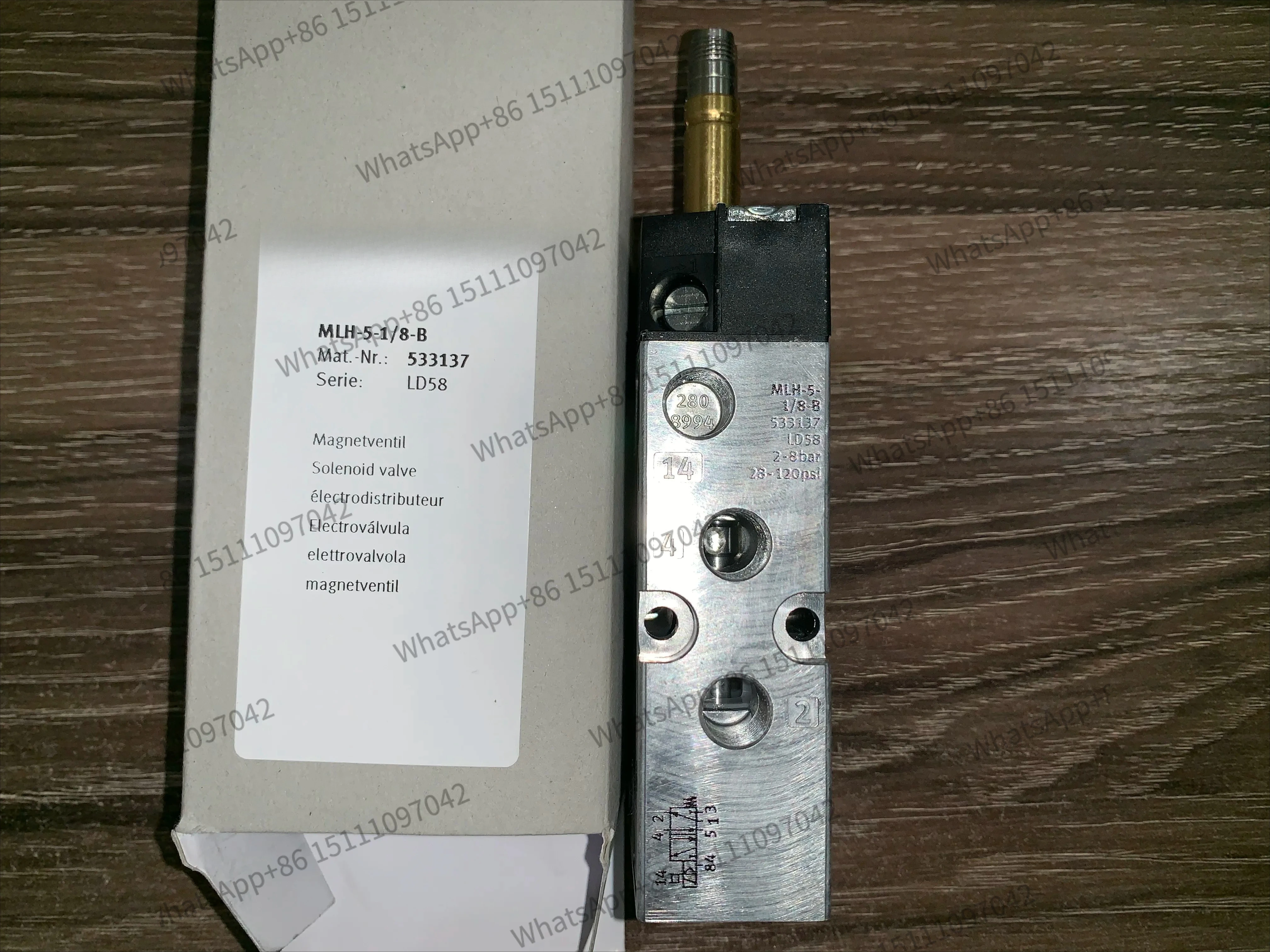 MLH-5-1/8-B 533137 solenoid valves  body   without Coil free shipping