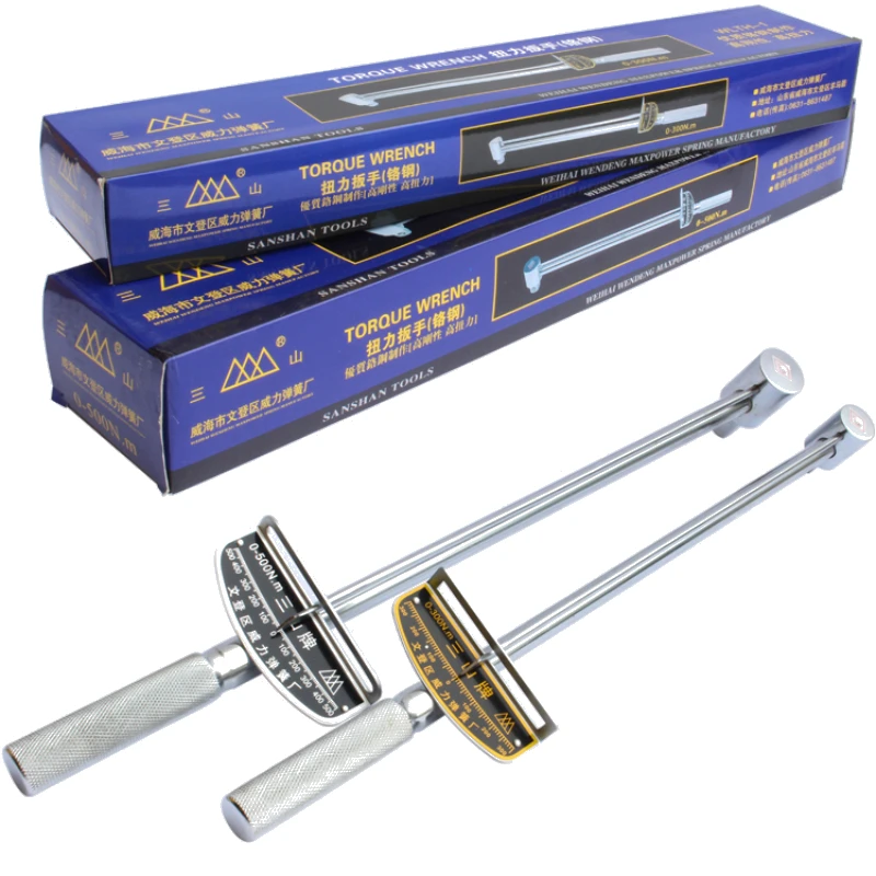 Imagem -03 - Chave de Torque Quadrada para Reparo de Carros e Bicicletas Ferramentas Manuais com tipo Ponteiro Chave Inglesa Ratchet