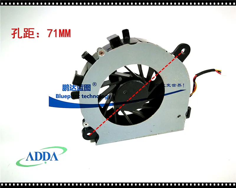 Ventilador de refrigeração do ventilador do turbocompressor do caderno, AB6305HX-EB3, 67*63*12mm, 6.7 Cm5v