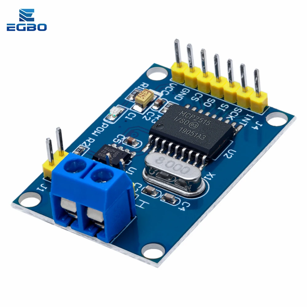 1 قطعة ~ 10 قطعة EGBO MCP2515 CAN وحدة الحافلة TJA1050 استقبال SPI لوحدة تحكم 51 MCU ARM