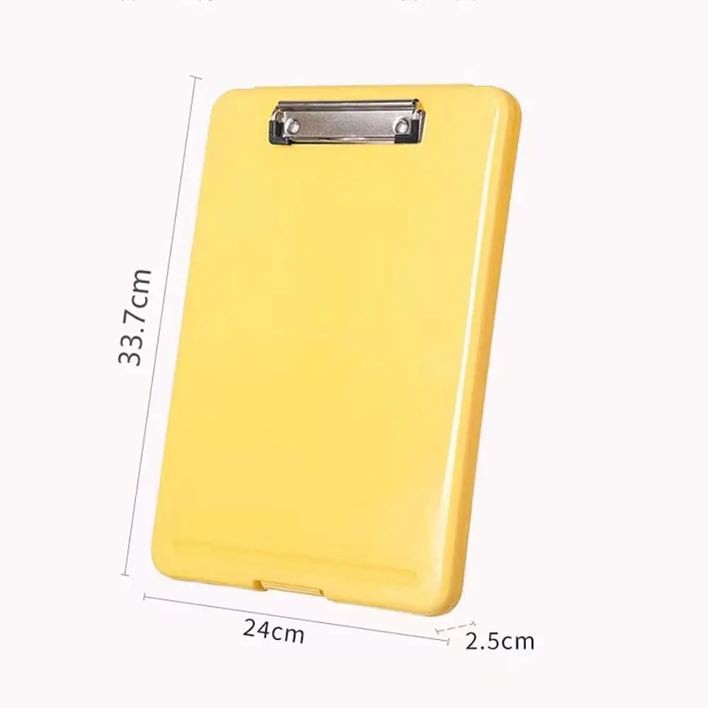High Quality Dual-use File Box 2-in-1 Plastic A4 File Folder Waterproof Memo Clip Board Stationery