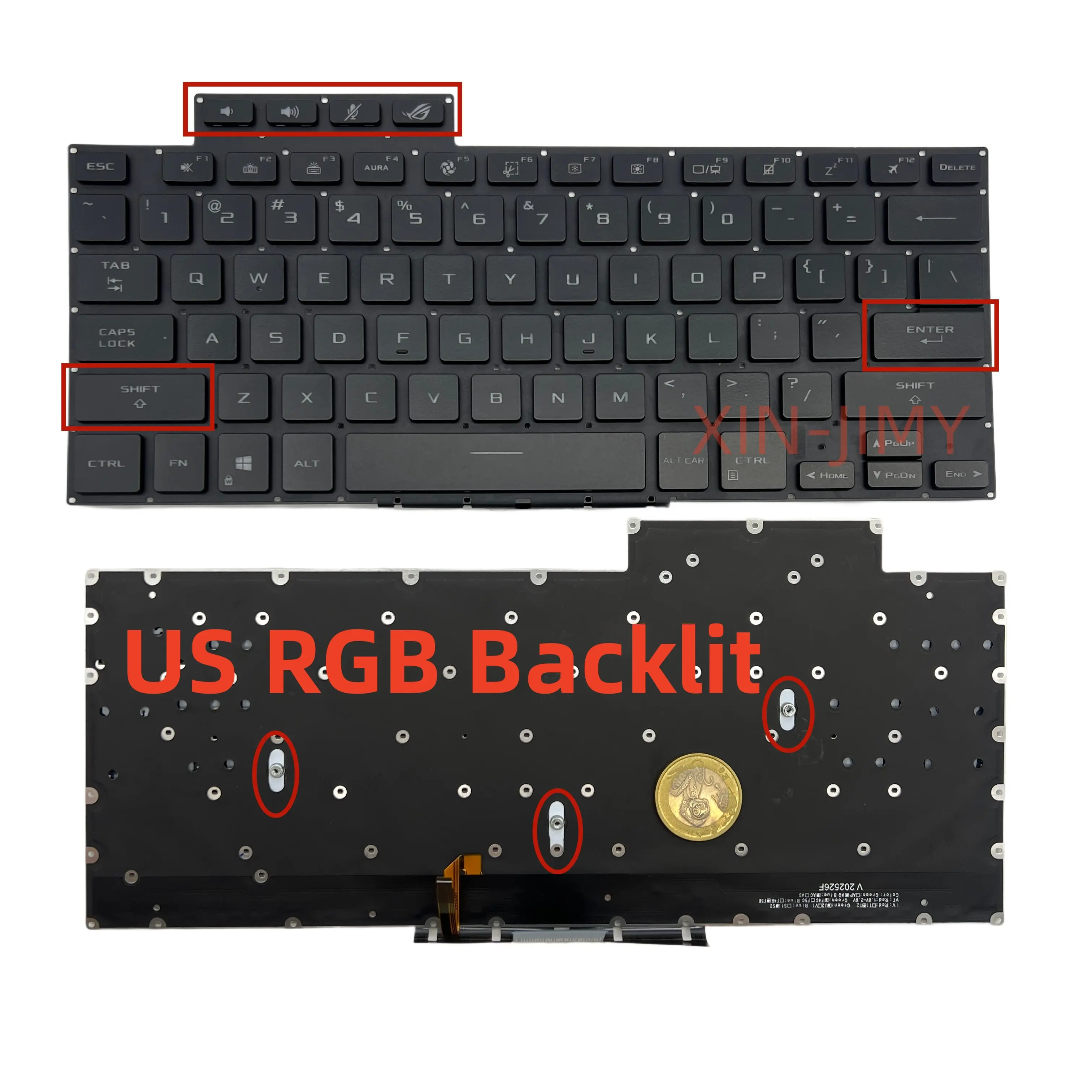 

US English NEW black backlit Laptop Keyboard For ASUS Zephyrus ROG 16 G16 GA503 GA503Q GA503QR GA503QS G15 GU603 GU603H