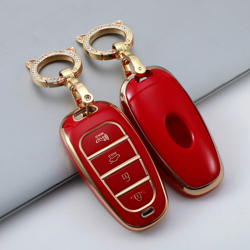 สำหรับ Hyundai Sonata Nexo DN8 Santa Fe TM Tucson NX4 Staria Ioniq Shell 2020 2021 2022 4/5/7ปุ่ม Key Fob