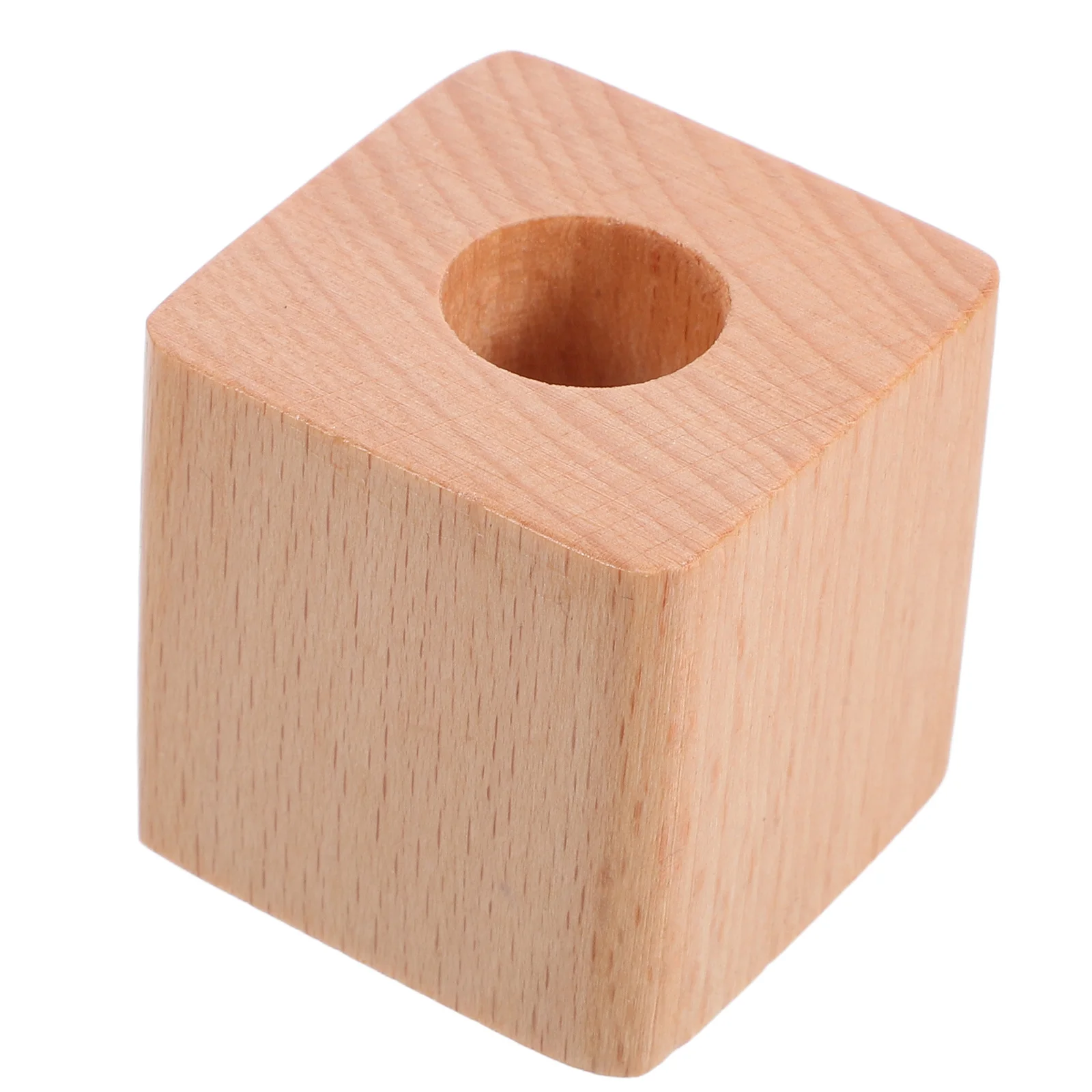 حامل قلم واحد منظم سطح المكتب الخشبي ديكور المكتب الجمالي حامل قلم تصميم بسيط للمدرسة للاستخدام المنزلي ملحقات المكتب #4