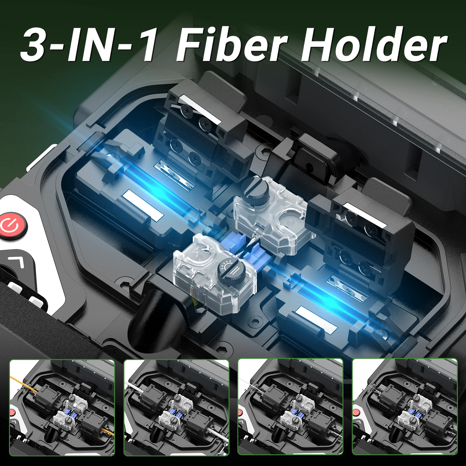 Komshine  FX39 Core Alignment Fiber Optic Fusion Splicer 6 Motor Welding Machine W/Fast Splicing &Heating Time, 3 Years Warranty