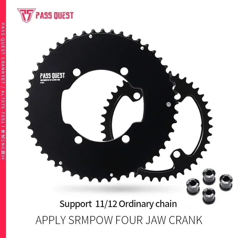 PASS QUEST for SR110BCD 2X Sprocket  AERO road Bike Gravel Bike 11-12 Speed Bicycle Chainwheel