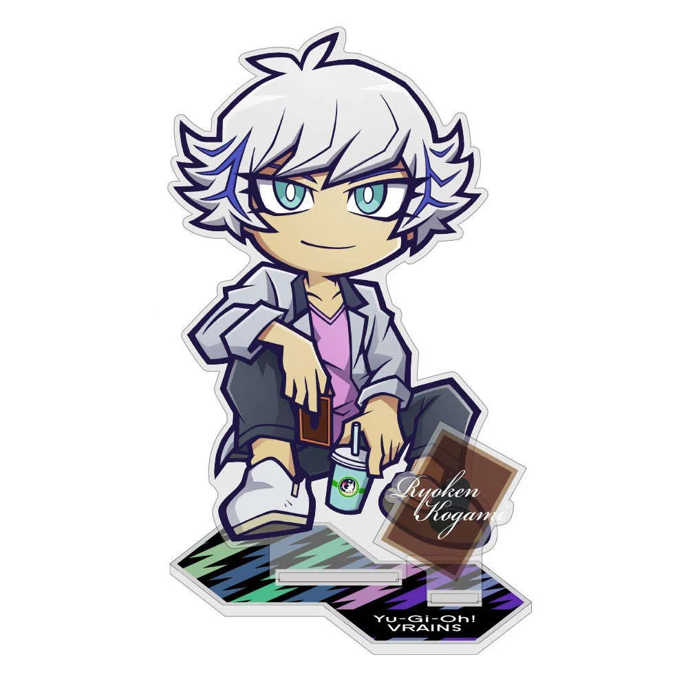 Anime Fans Gifts Yu-Gi-Oh!!Tsukumo & Astral Vrains Yusaku Fujiki Double insertion Acrylic Stand Desktop Decor Series About 10cm view 3